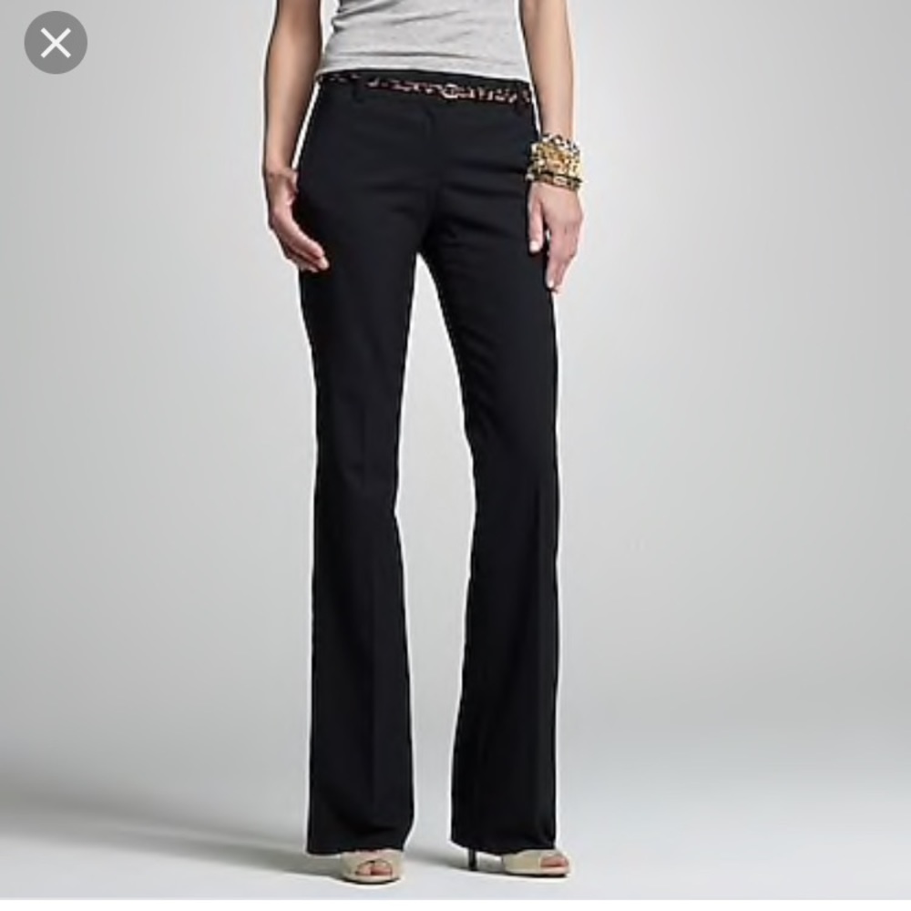 J. Crew wool favorite fit black dress pants, 4T